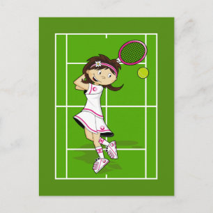 Tennis Girl Postcard