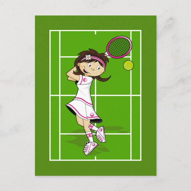 Tennis Girl Postcard (Front)