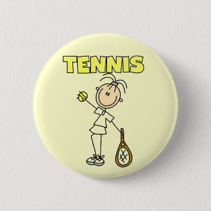 TENNIS Girl Tshirts and Gifts 6 Cm Round Badge