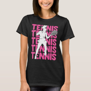 Tennis Girls Women Youth Kids T-Shirt