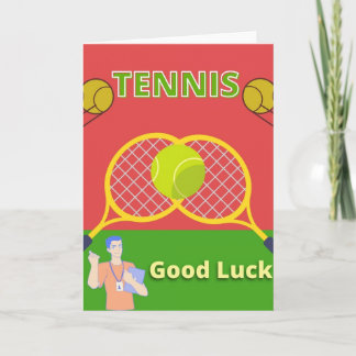 tennis good luck cards