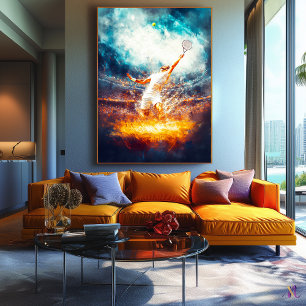 Tennis Grand Slam - Dynamic Sports Art - Powerful  Canvas Print