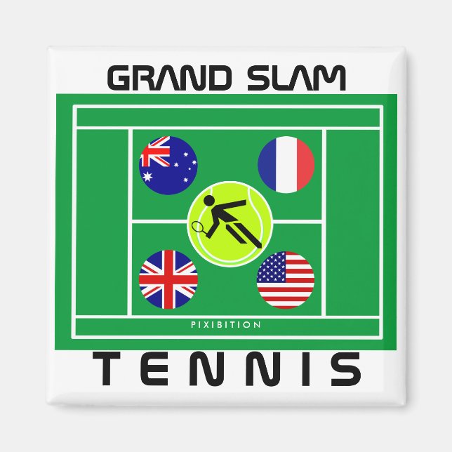 Tennis Grand Slam Magnet (Front)