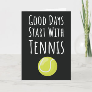 Tennis Greeting Cards For Sports Player Fan Lover