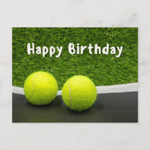 Tennis Happy Birthday Postcard