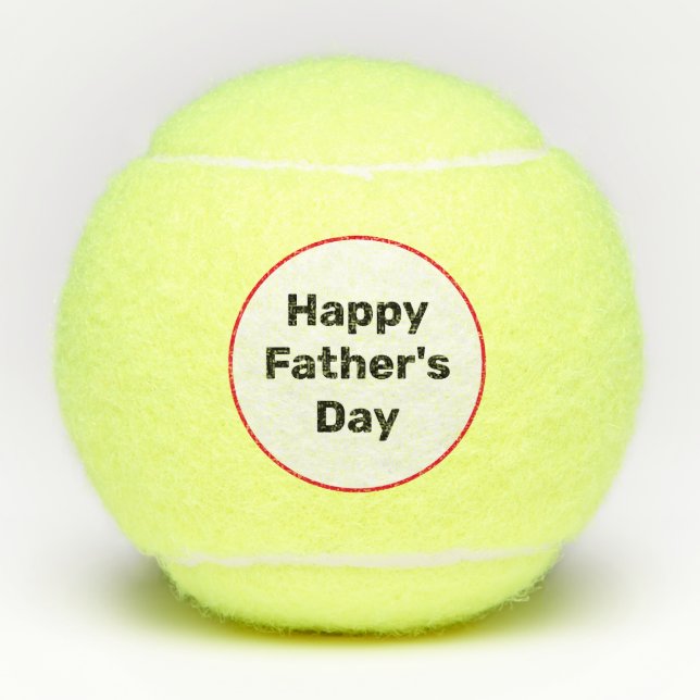 Tennis Happy Father's Day Tennis Balls (Front)