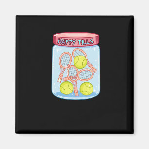 Tennis Happy Pills  Magnet