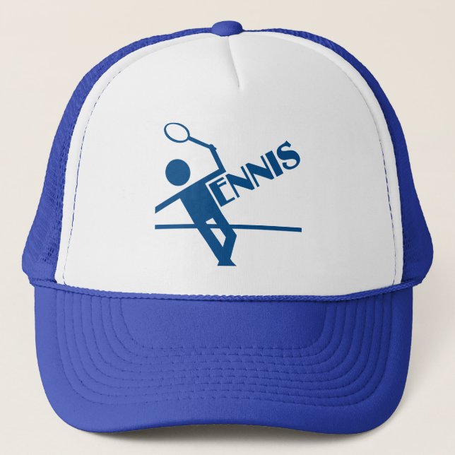 Tennis hat, customise trucker hat (Front)