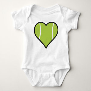 Tennis Heart Baby Bodysuit
