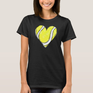 Tennis Heart Love T Shirt For Players And Coaches