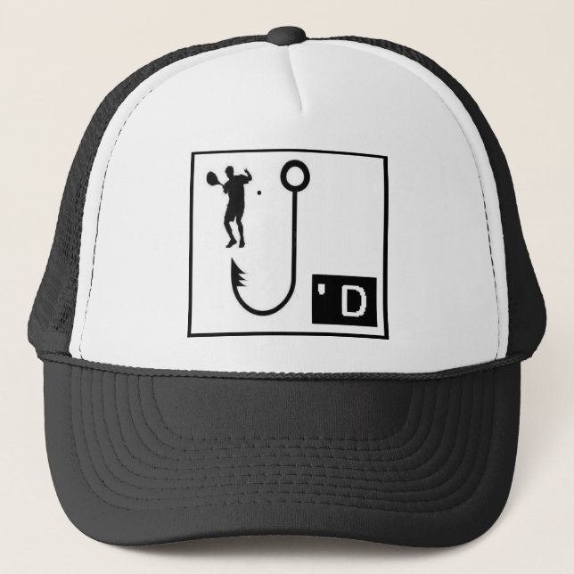 Tennis Hooked Trucker Hat (Front)