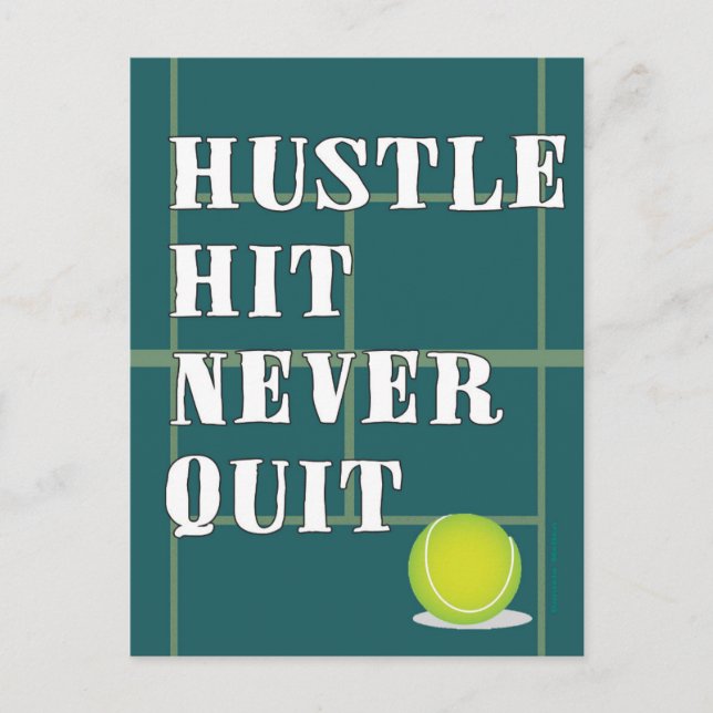 Tennis Hustle Postcard (Front)