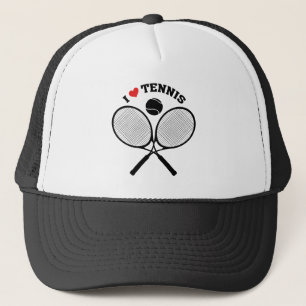 Tennis, I Love Tennis Trucker Hat