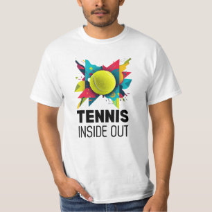 Tennis Inside Out Abstract T-Shirt