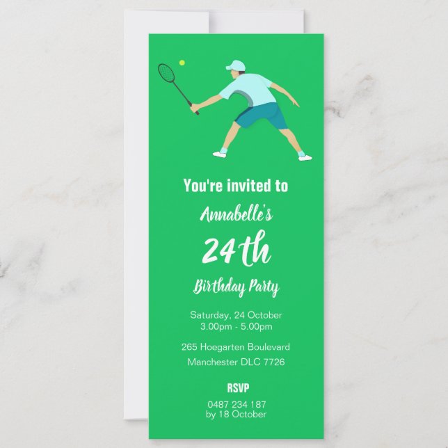 Tennis Invitation (Front)