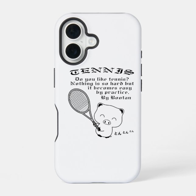 Tennis iPhone 16 Case (Back)