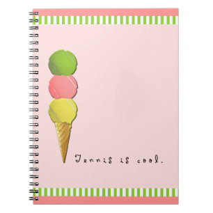 Tennis Is Cool Spiral Notebook