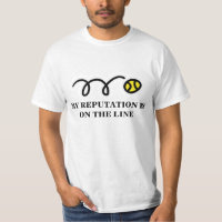 Tennis joke on t-shirt