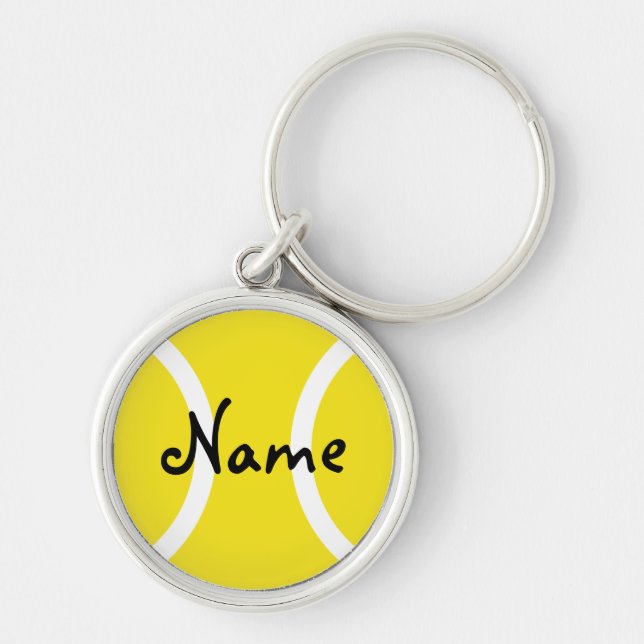 Tennis keychains with own name - Personalise (Front)