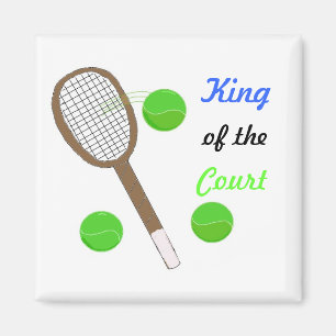 Tennis - King of the Court Magnet