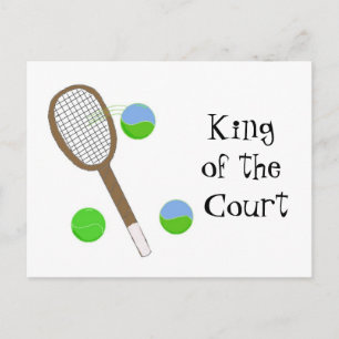 Tennis - King of the Court Postcard