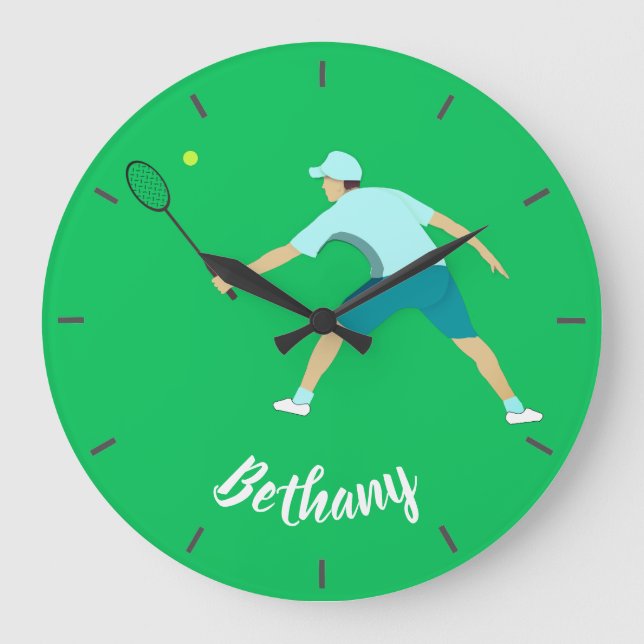 Tennis Large Clock (Front)