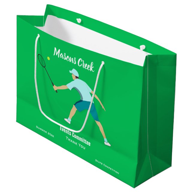 Tennis Large Gift Bag (Front Angled)