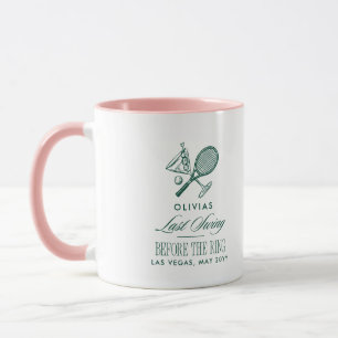 Tennis Last Swing Before The Ring Bachelorette Mug