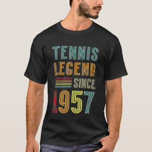 Tennis Legend 1957 Sports 69 Years Tennis Player T-Shirt