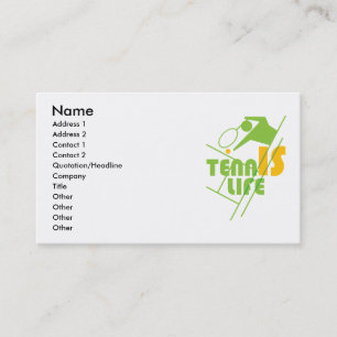 TENNIS_LIFE BUSINESS CARD