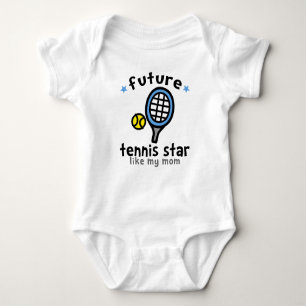 Tennis Like Mum Baby Bodysuit