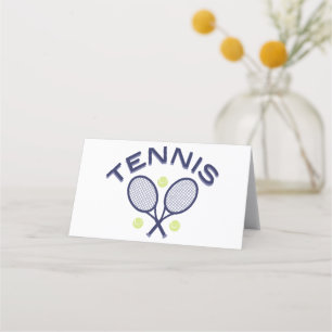 Tennis Logo Place Card