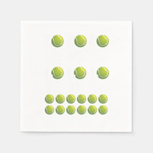 Tennis Love Ball Racquet Court Player Match Gift Napkin
