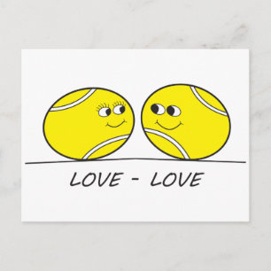 Tennis Love-Love Postcard