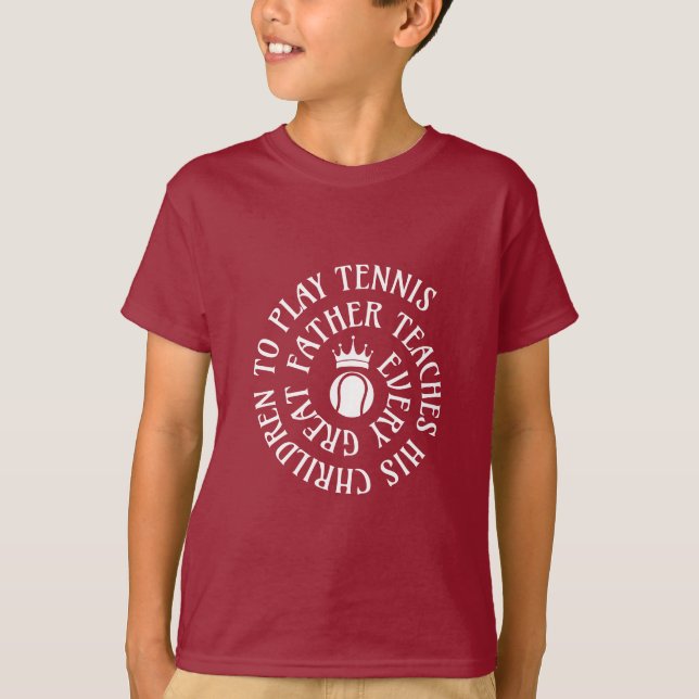 Tennis Love Maroon Tee (Front)