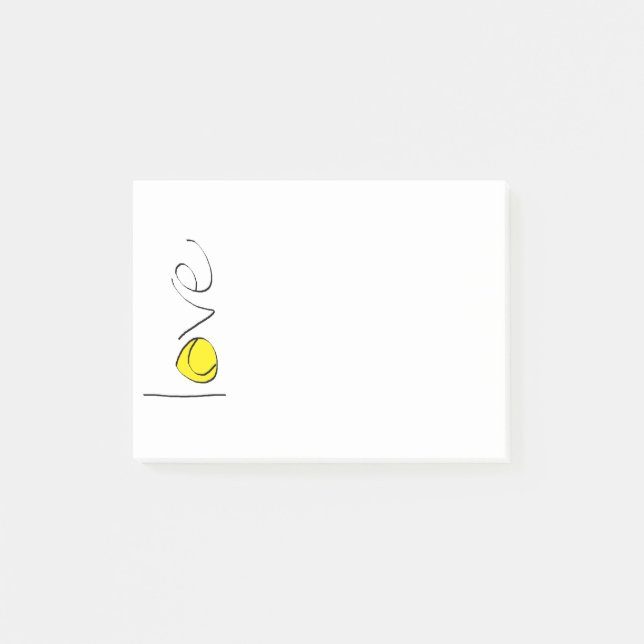 Tennis Love Post-Its Post-it Notes (Front)