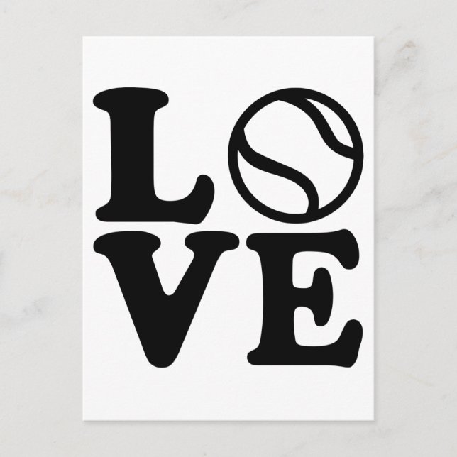 Tennis love postcard (Front)