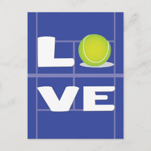 Tennis LOVE Postcard