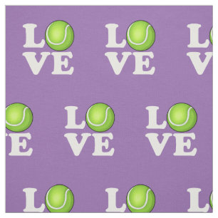 Tennis Love Tennis Fan Lilac Colour Fabric