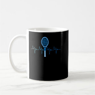 Tennis Love Tennis Heartbeat Tennis Player  Coffee Mug