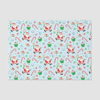 Tennis Lover Christmas Holiday Tissue Paper