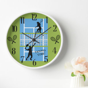 Tennis Lover Court Players   Clock