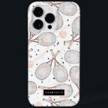 Tennis Lover Racket Case-Mate iPhone 14 Pro Max Case<br><div class="desc">Tennis rackets pattern. Perfect for girls who love tennis</div>