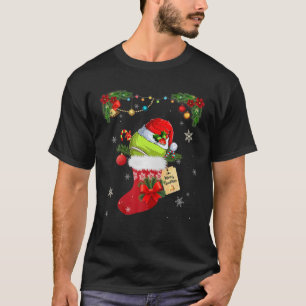 Tennis Lover Socks Santa Hat Christmas Pajama Men T-Shirt