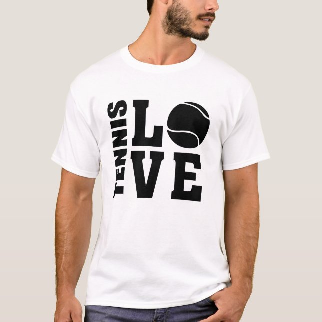 Tennis Lovers, Tennis LOVE, Tennis t-shirt (Front)