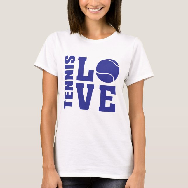 Tennis Lovers, Tennis LOVE, Tennis t-shirt (Front)