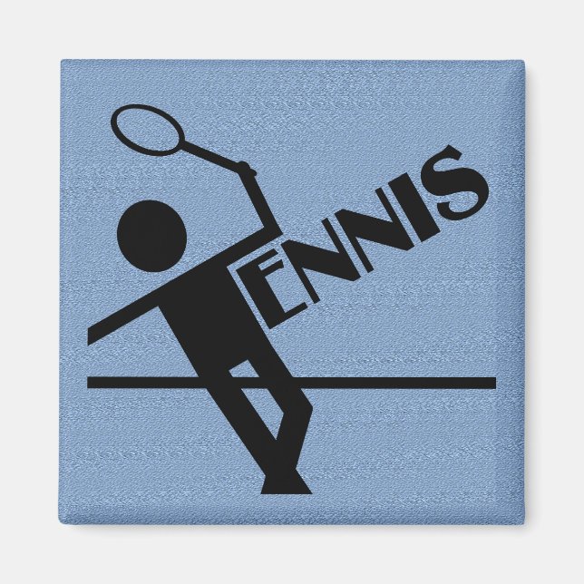 Tennis magnet, customise magnet (Front)