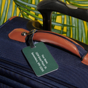 Tennis - male player and ball Personalise Luggage Tag