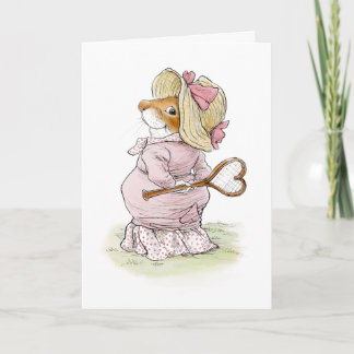Tennis Match Mouse Love Card