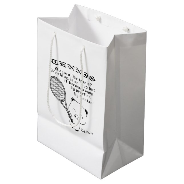 Tennis Medium Gift Bag (Front Angled)